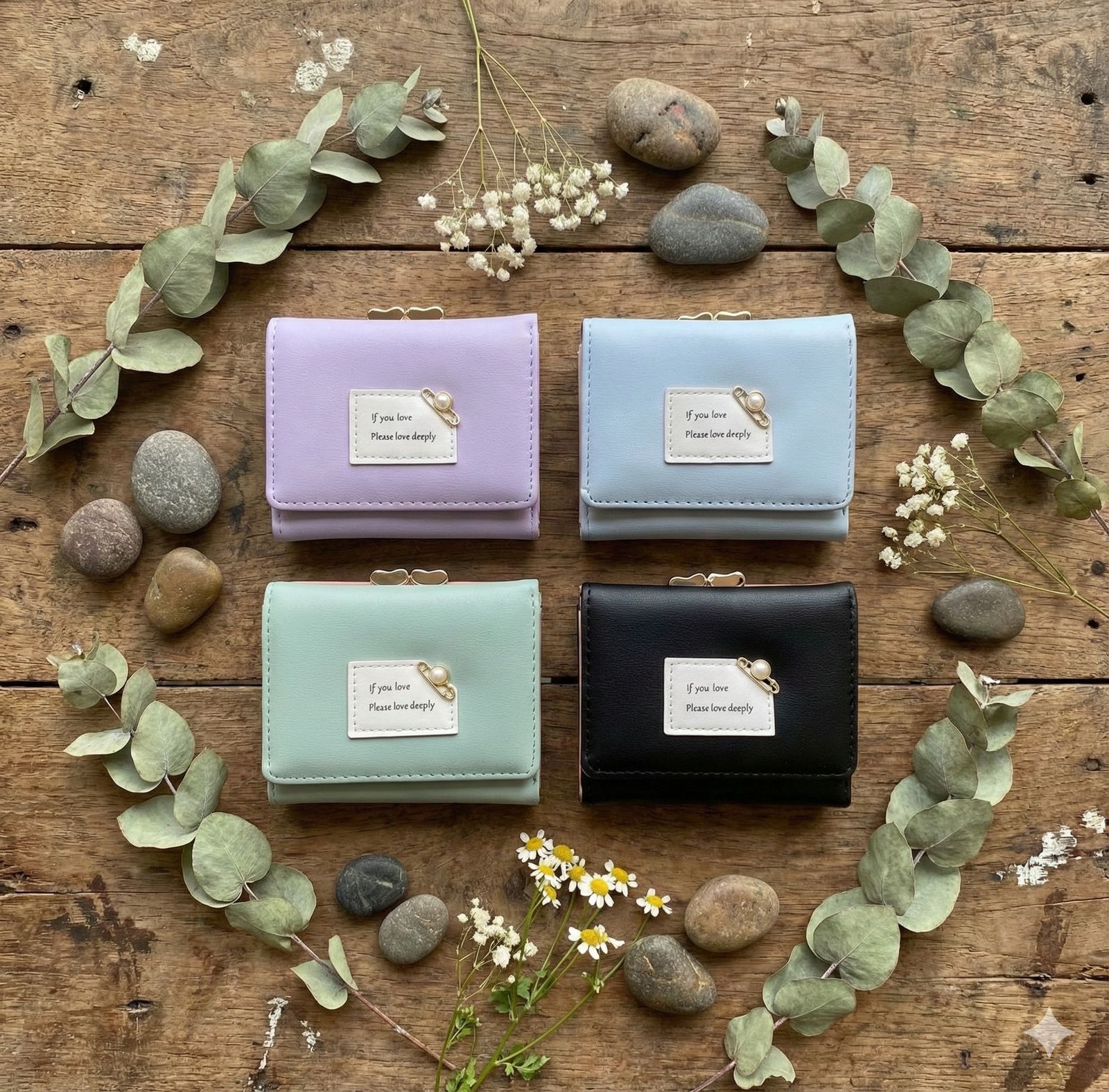 WOMEN'S TRIFOLD MINI WALLET